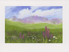American Basin watercolor note card